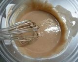 A picture of step 4 of Fluffy Chocolate & Cream Bavarois.