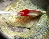 A picture of step 4 of Uji-Kintoki Inspired No-Bake Cheese Cake with Condensed Milk and Adzuki.
