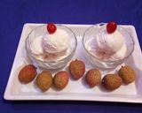 A picture of step 8 of Litchi ice cream.