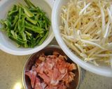 A picture of step 1 of Frugal Cooking! Ginger Pork Stir-Fry with Plenty of Bean Sprouts.