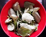 A picture of step 6 of Gongura Prawns.