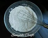 A picture of step 2 of Banana muffins #bakingfor kids.