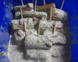 A picture of step 2 of Chikuwa Isobe (Seaweed) Fritters.