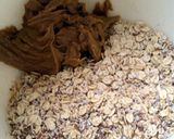 A picture of step 2 of Vickys No-Bake Oat Energy Bombs, GF DF EF SF NF.