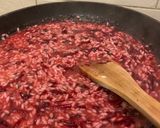 A picture of step 2 of Beetroot, goat’s cheese and rocket risotto.
