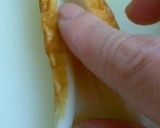 A picture of step 1 of Chikuwa, Shiso, and Cheese Rolls.