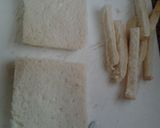 A picture of step 1 of Ladybirds Ghost Sandwiches.