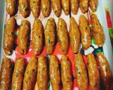 A picture of step 1 of Seekh kabab.