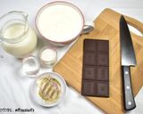 รูปขั้นตอนการทำที่ 1 ของ Dark Chocolate Panna Cotta