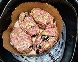 Foto del paso 5 de la receta: Hamburguesa casera de Posta molida y berenjena 🍆 en la freidora de aire