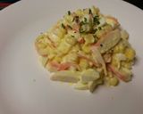 A picture of step 7 of Crab Meat imitation salad.