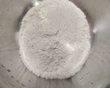 A picture of step 1 of Quinoa flour fritters.