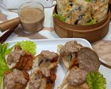 Foto langkah ke 7 dari resep Tahu Bakso Ayam (Jamur) Sambal Kacang.
