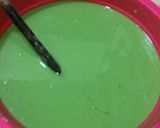 Foto langkah ke 3 dari resep Kue kojo (bolu basah pandan panggang).