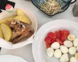 Foto langkah ke 4 dari resep Soto ayam sederhana dengan nasi.