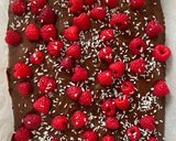 Cukormentes brownie málnával recept fázis 1 fotója
