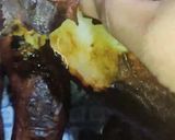 A picture of step 7 of Street Style ShakerKandi (roasted sweet potato on Tawa).