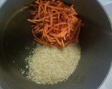 A picture of step 2 of creamy chicken rice soup.