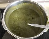 A picture of step 2 of Sarson Da Saag.