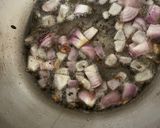 A picture of step 2 of Cluster beans Maharashtra Special Bhaji.