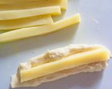Hình bước làm 2 của món Bánh mì sữa nhân phô mai chiên