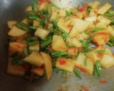 A picture of step 3 of Aloo Moongre ki Sabzi.