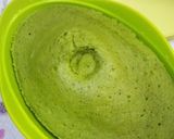 A picture of step 5 of Matcha Sponge Cake Made with Pancake Mix.