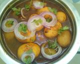 A picture of step 6 of Potato egg curry.