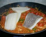 A picture of step 3 of Halibut Fish Curry.