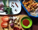 Gambar langkah 1 resipi Ayam Masak Merah.