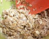 A picture of step 3 of Apple Banana BOAT (Baked oatmeal).