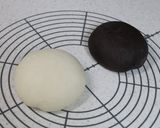A picture of step 3 of Elegant Chocolate Marbled Bagels.