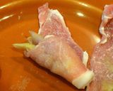 A picture of step 7 of Whole Myoga Ginger Pork Rolls.