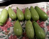 A picture of step 1 of Kousa squash.