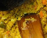 A picture of step 6 of Foxtail Millet Khichdi with Moong Sprouts/Soya Chunks and mixed vegetables.
