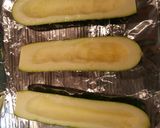 A picture of step 4 of Zucchini Taco Boats.