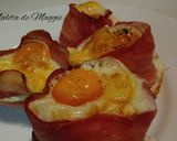 Foto del paso 14 de la receta Nidos de huevo con bacon