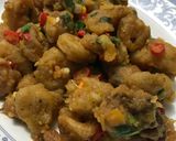 Foto langkah ke 6 dari resep Cumi Telur Asin (Salted Egg Squid/Sotong).