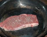 A picture of step 4 of Beef Steak with Mustard Sauce Salad.