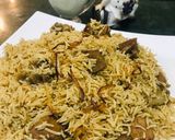A picture of step 12 of Beef pulao.