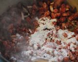 A picture of step 3 of Bolognese (Meat Sauce Spaghetti).