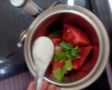 A picture of step 3 of Watermelon juice.
