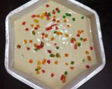 A picture of step 6 of Eggless Tuttifruity Vanilla Cake.