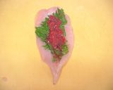 A picture of step 2 of Fried Chicken Tender with Umeboshi for Bento.