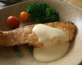 A picture of step 4 of Salmon Meunière with Lemon Sauce.