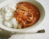A picture of step 6 of Mildly Flavored Sauteed Pork with Ketchup.
