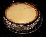 A picture of step 11 of Fresh Peach Cheesecake.