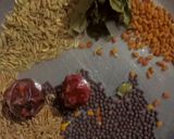A picture of step 1 of Moong daal and turai.