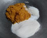Foto langkah ke 3 dari resep Pumpkin Mochi Bread.