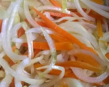 Foto del paso 5 de la receta: Filet de merluza relleno de verduras y puré de calabazas